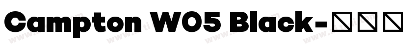 Campton W05 Black字体转换